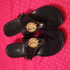 Guess Black Sandles